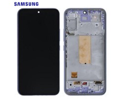 Kijelző Samsung Galaxy A54 5G (SM-A546) (lcd, érintőpanel, átvezető fóliával, előlap kerettel) GH82-31231D violett